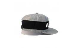 China Custom Logo Flat Brim Snapback Hats With Snap Closure 85% Acrylic 15% Wool supplier