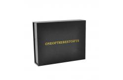 China Custom Retail Solid Magnetic Gift Box Black Velvet Foam Inserts supplier