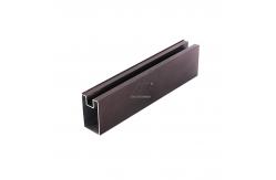 China Powder Coating Extruded Wardrobe Aluminium Profile For Sliding Closet Door Frame supplier