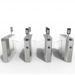 Passage Width 550-600mm Retractable Flap Barriers Wing Gate Turnstile IP40 for sale