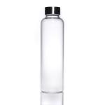 New Design 350ml/500ml High Borosilicate Glass Water Bottle With Stainless Steel Lid for sale