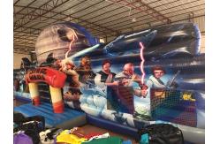 China Star Wars Fun City Square Sharp Inflatable Jumping House / Inflatable Bounce House Multiplay supplier