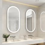 Gold Aluminium Led Smart Vanity Mirror Explosion Proof Lighted Bathroom Vanity Mirror for sale