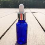 Matt Blue Essential Oil Empty Glass Bottle Reusable And Recyclable for sale