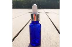 China Matt Blue Essential Oil Empty Glass Bottle Reusable And Recyclable supplier