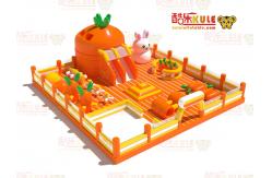 China Carrot Park Inflatable Small Jumping Castle ( Orange & Yellow ) supplier