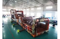 China Inflatable Military Obstacle Course For Park Amusement Park Games supplier