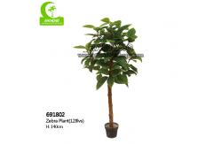 China Factory Handmade Hot Selling Popular Artificial Zebra Plant With Pot supplier