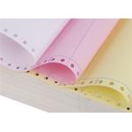 75mmx60mm 52 CFB White 3 Ply Printing Carbonless Paper for sale