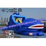 Shark Huge little tikes Inflatable Slide For Water Theme Park for sale