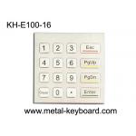 10mA Rugged Waterproof Access Control Keypad 16 Key Stainless Steel Numeric Keypad for sale