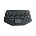IP68 Wireless Silicone Industrial Keyboard USB / PS2 Connection With Red Backlight for sale