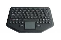 China IP68 Wireless Silicone Industrial Keyboard USB / PS2 Connection With Red Backlight supplier