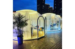 China Spacious Mall Transparent Dome House PC Dome Tent With Aluminium Frame supplier