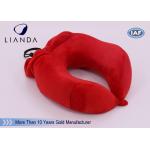 U Shape Memory Foam Pillows / Multifunctional U shape Neck Pillow With Pouch for sale