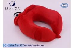 China U Shape Memory Foam Pillows / Multifunctional U shape Neck Pillow With Pouch supplier