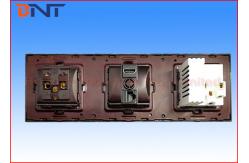 China 3 Way Wall Socket Plates For Multimedia Classroom / Training Room supplier