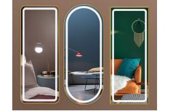 China Oval Led Mirror Aluminium Profile Anodizing Brushed Oblong Bending supplier