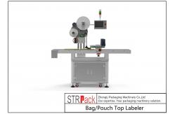 China Servo Control System Bag / Pouch Top Labeler Self Adhesive Sticker supplier
