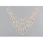 Embroidered Guipure Lace Neck Collar Applique Cotton Venice Lace For Fashion Dresses for sale