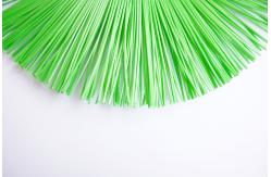 China Concave Convex Injection Road Sweeper Brush Plastic Wire Green Black supplier