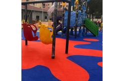 China EPDM 8-15mm Rubber Mat Flooring For Playground Athletic Running Track supplier