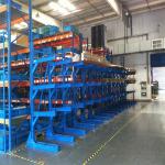 Powder Coated Mobile Cantilever Racking Roll Formed Cantilever Shelving for sale