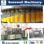 Small Capacity Hot Filling Machine 3 In 1 Automatic With Rotary Rinser for sale