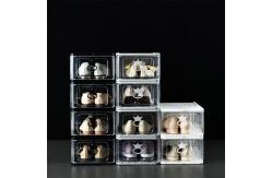 China ODM Dustproof Clear Plastic Shoe Organizer Drawer Rack Transparent supplier