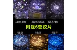 China 360 Degree Rotation LED Projector Night Light 12x13cm For Baby supplier
