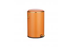 China Durable Foot Pedal Garbage Bins Round Kitchen Trash Dustbins supplier