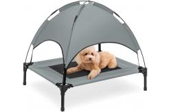 China ODM Outdoor Mesh Cooling Raised Dog Bed With Canopy supplier
