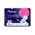 Women Anion Chip Sanitary Pads Blue Printing Strip Cotton Organic Ultra Thin Pads for sale