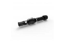China Male 3 Pin Waterproof Power Connector Outdoor With Black Output supplier