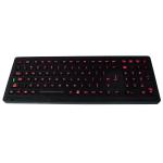 103 keys explosion proof Industrial marine keyboard with red backlight for sale