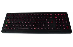 China 103 keys explosion proof Industrial marine keyboard with red backlight supplier