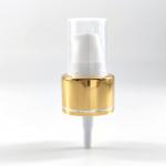 24mm 24/410 Golden Aluminum Collar Cream Pump For Serum Lotion Essential Oil for sale