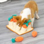 Bite Resistant Pull Out Radish Fleece Felt Dog Sniff Toy for sale
