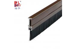 China Aluminium Alloy Door Bottom Sweep With Brush supplier