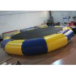 Customized Jumping Floating Water Trampoline , Giant Water Trampoline Dia4m