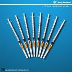 MSDS Disposable Medical Consumables , 25G 1ml Luer Lock Syringe With Needle for sale