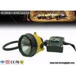 6.8Ah Rechargeable Li - Ion Battery Miners Helmet Lamp With 15000Lux Brightness for sale