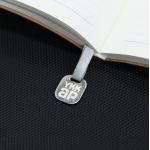 Square Black Custom Journal Notebook / Hardback Artists Sketchbook With Metal Bookmark