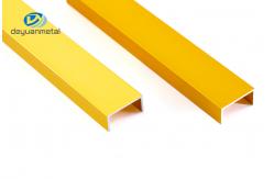 China T5 6063 Aluminium U Section Extrusion Anodized Surface 2.5m Length supplier