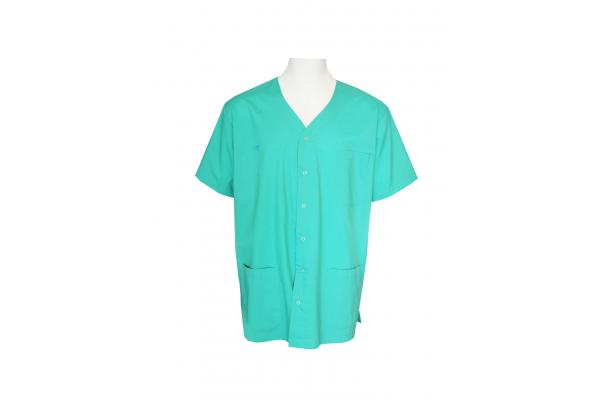 180G V Collar Medical Uniform Scrubs With Snap Buttons On Top Fly