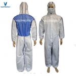 Spray Painting Microporous Protective Coverall with SMS Back Panel Logo Sticker Free for sale