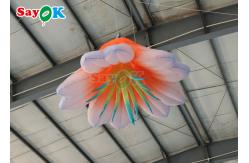 China 6.6FT Giant Inflatable Flower With Led Lights Inflatable Flower For Park supplier