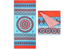 China Bulk Medium Thickness Customized Beach Towel With Opp Bag Packaging supplier
