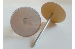 China Galvanized Steel 2 Cup Head Pins With Paper Washer For Securing Insulation supplier