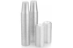 China Clear 16 Oz Hard Plastic Cups With Straws Disposable Coffee Cup supplier
